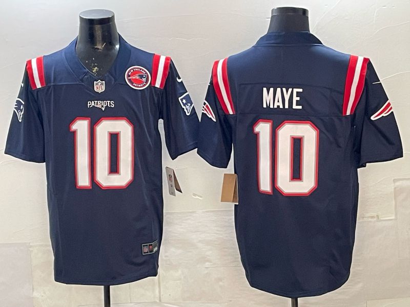 Men 2026 New England Patriots #10 Maye blue 3th generation Nike Limited NFL Jersey style 0112->los angeles dodgers->MLB Jersey